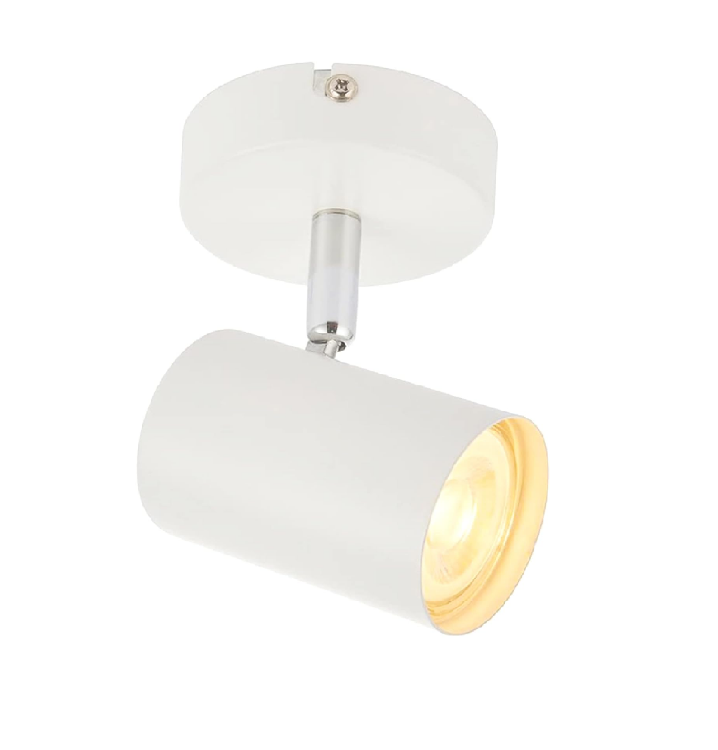 Picture of LED Spotlight Adjustable, IP20 Rated Dimmable Ceiling Spot Lighting, 7W Decorative Adjustable Single Spotlight, Matt White Finish