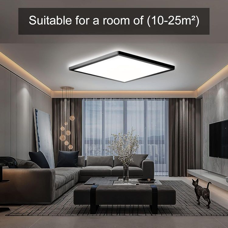 Picture of LED Ceiling Light,48W  100W Equivalent,6000K Daylight White,Waterproof IP54,Flush Mount, Square Modern Ceiling