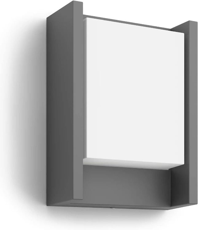 Picture of Outdoor Arbour LED Wall Light, 6W Integrated LED, Anthracite Grey, IP44 Waterproof, Wall Wash Effect, Powder-Coated Finish