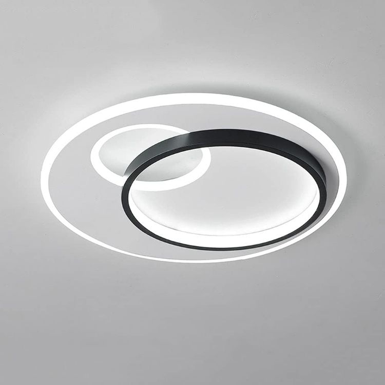 Picture of 48W Modern Round LED Ceiling Light, Dimmable 3000k/4500k/6500k, 47cm Ultra-Thin Panel Light, Suitable for Bedroom 