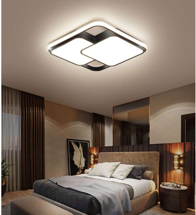 Picture of Dimmable LED Ceiling Light, 36W 3000K-6500K Brightness Adjustable LED Ceiling Light, 47CM Ceiling Lamp for Living Room