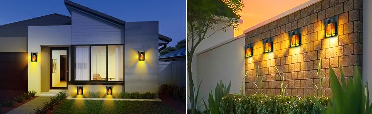 Picture of 2-Pack Solar Fence Lights – Stylish Retro LED Wall Lamps for Outdoor Ambiance! Waterproof & Solar-Powered for Gardens, Patios, Decks & More