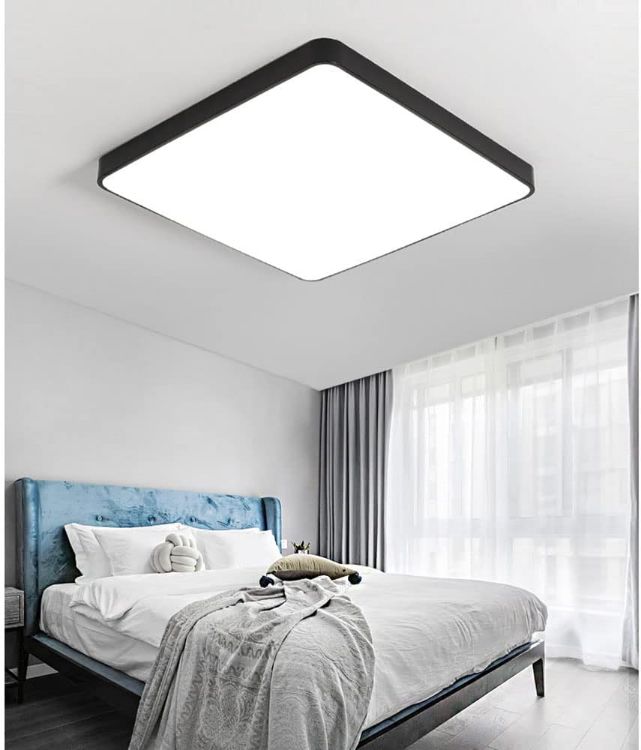 Picture of Modern Ceiling Light LED, 50cm 45W Dimmable Ceiling Lights Fixtures 3000K/4000k/6500K, Square Ceiling Lamp LED for Living Room