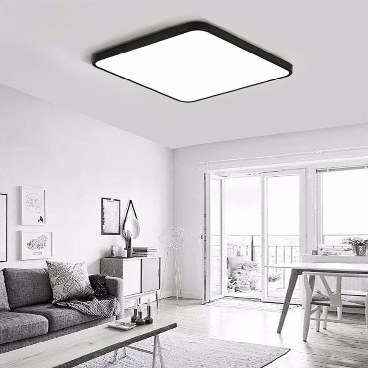 Picture of Modern Ceiling Light LED, 50cm 45W Dimmable Ceiling Lights Fixtures 3000K/4000k/6500K, Square Ceiling Lamp LED for Living Room