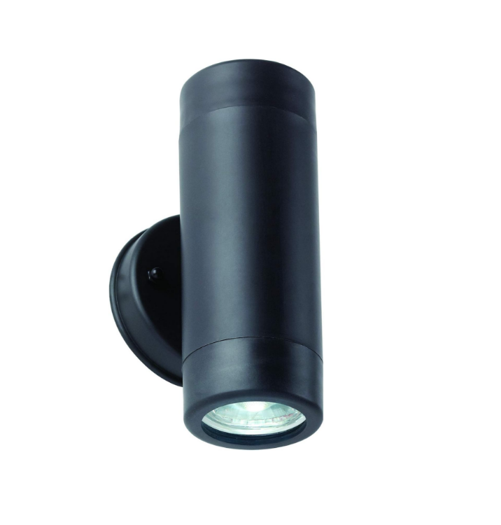 Picture of Black Outdoor Security Lights – PIR Motion Sensor & GU10 LED Up Down Wall Lamps for Bright & Safe Outdoor Spaces