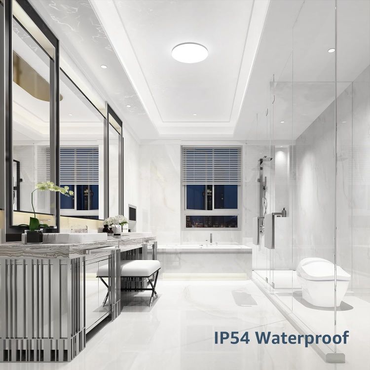 Picture of Modern 15W LED Bathroom Ceiling Light – 1500lm Brightness, IP54 Waterproof & Flush Mount Design for Kitchens, Porches & More