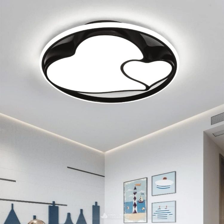 Picture of 36W Ceiling Lights Flush Mount Bedroom Living Room, 47CM Lamp Dimmable with Switch Control, LED Modern Heart Shape Design for Lounge