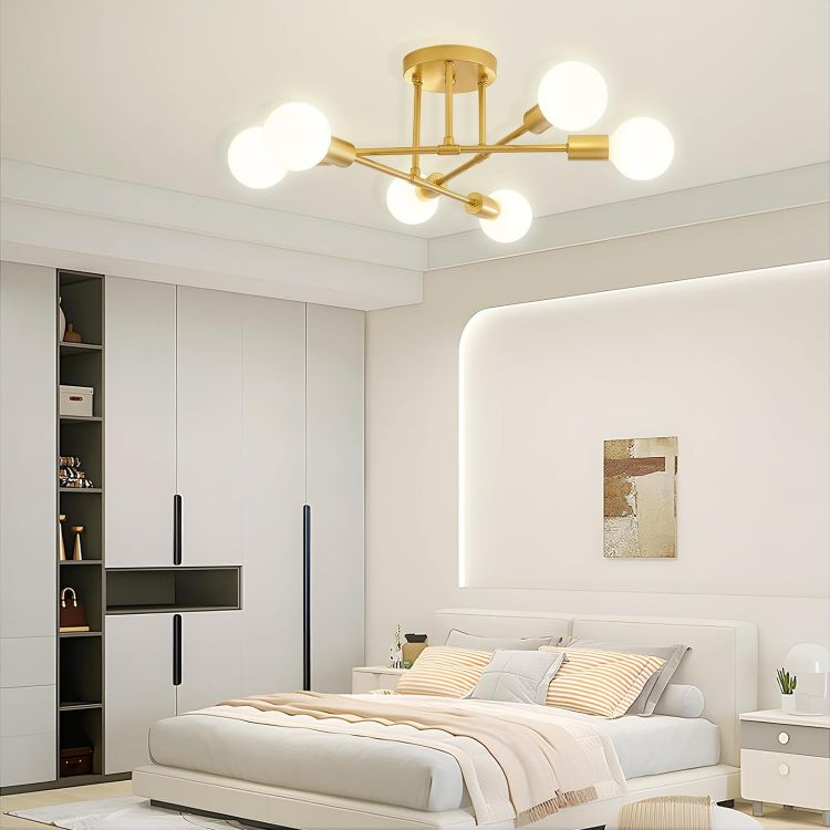 Picture of Brighten Your Home 6-Light Chandelier Ceiling Light for Living Rooms, Bedrooms & Kitchen