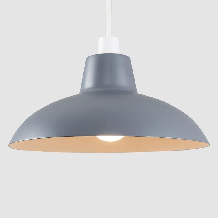 Picture of Retro Matt Black Metal Ceiling Light Shade – Elevate Your Home Décor with Timeless Pendant Lighting