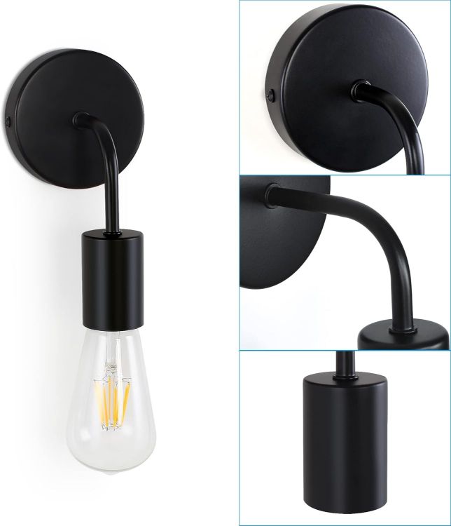 Picture of  100W T2 Black Ceiling Pendant Lampholder – Stylish, Durable, and Perfect for E27/ES Bulbs