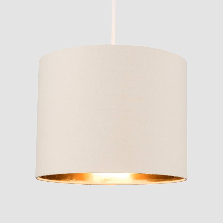 Picture of Modern Black and Gold Drum Light Shade – A Stunning Pendant Light for Elevated Home Décor