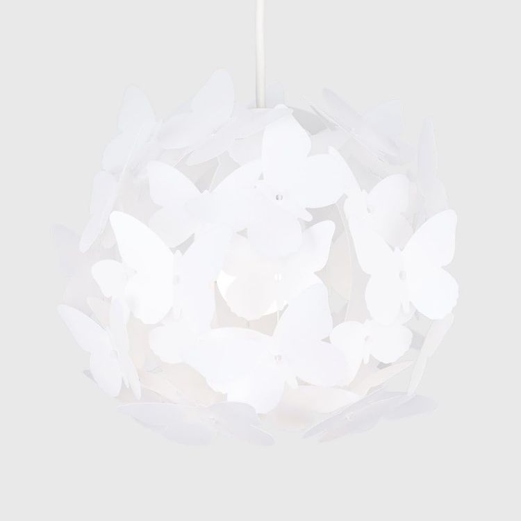 Picture of Modern Bright Pink Butterflies Ceiling Chandelier Lamp Shade Pendant Lights, Perfect for Stylish Home Lighting