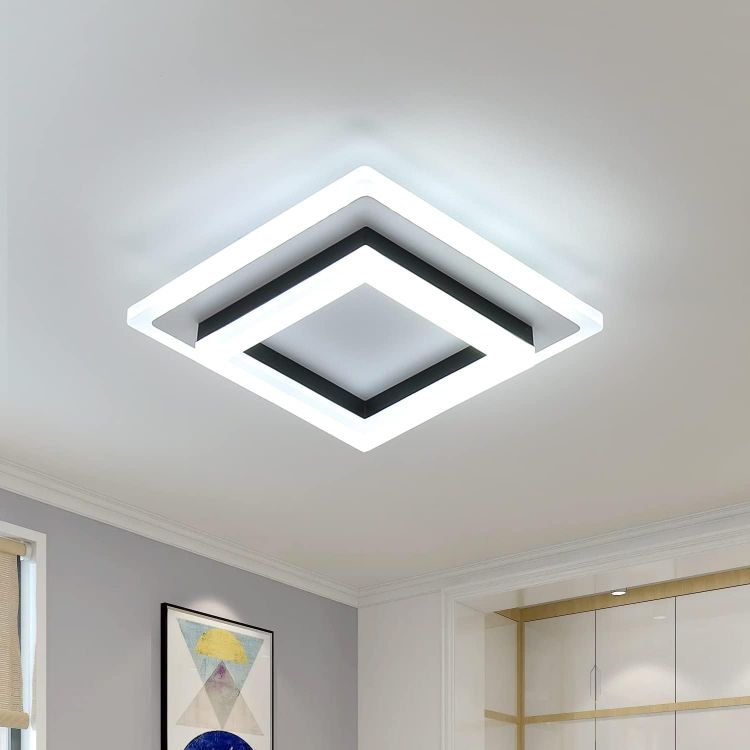 Picture of 24W LED Ceiling Light – Ultra-Bright 6500K Cool White Modern Ceiling Lamp for Bedroom, Kitchen, Hallway, Office & Living Room