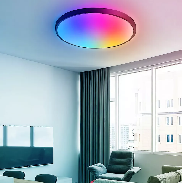 Picture of Smart LED Ceiling Light Colour Changer App Dimmable Ideal for Bedrooms UK