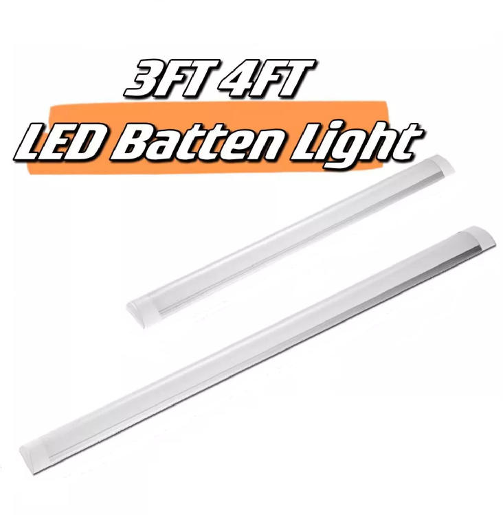 Picture of 3FT 4FT Cold White Neutral White LED Batten Tube Light Office WorkShop Lamps