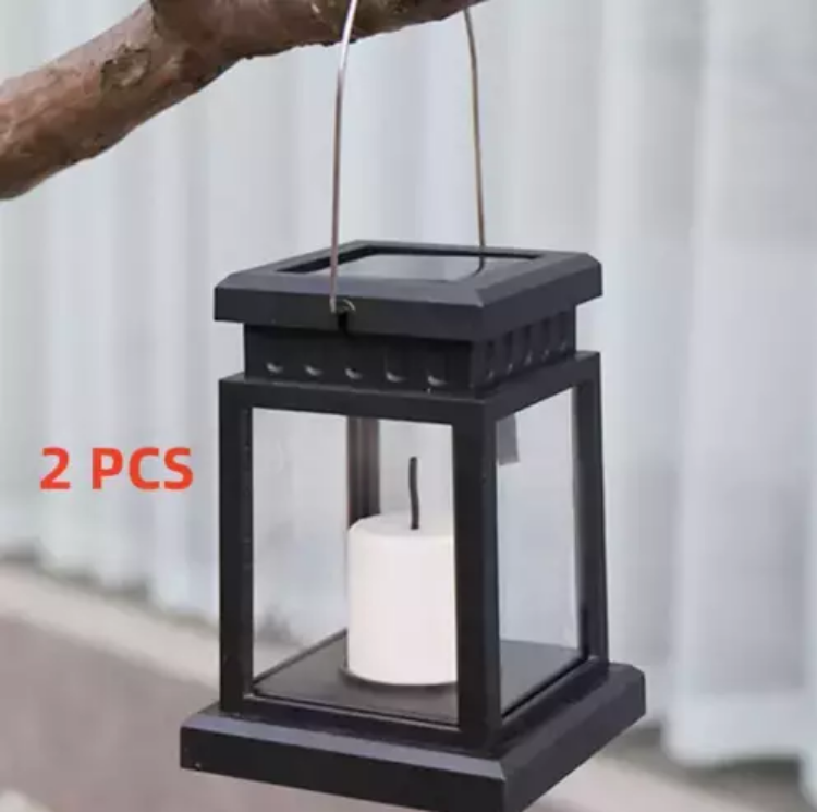 Picture of 2X Waterproof LED Solar Pendant Lights Outdoor Garden XMAS Gift Lamp Decoration