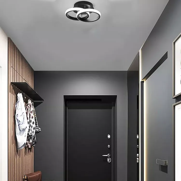 Picture of Modern LED Black Ceiling Light Dimmable(3 Color)bedroom lights ceiling UK NEW