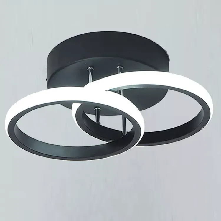 Picture of Modern LED Black Ceiling Light Dimmable(3 Color)bedroom lights ceiling UK NEW