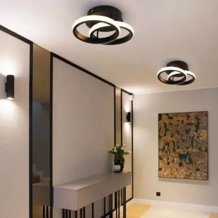 Picture of Modern LED Black Ceiling Light Dimmable(3 Color)bedroom lights ceiling UK NEW