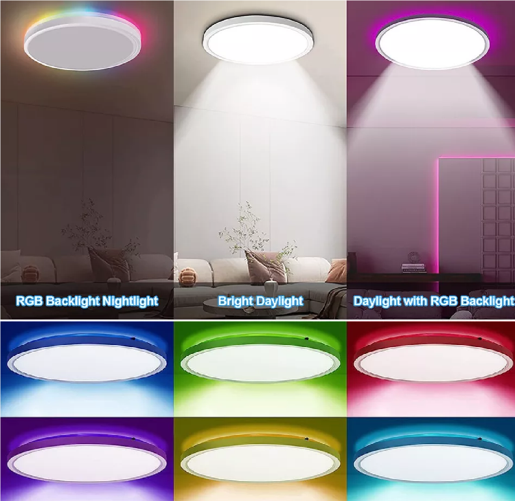 Picture of LED Ceiling Light Round Panel Down Lights Bathroom Kitchen Living Room Wall Lamp