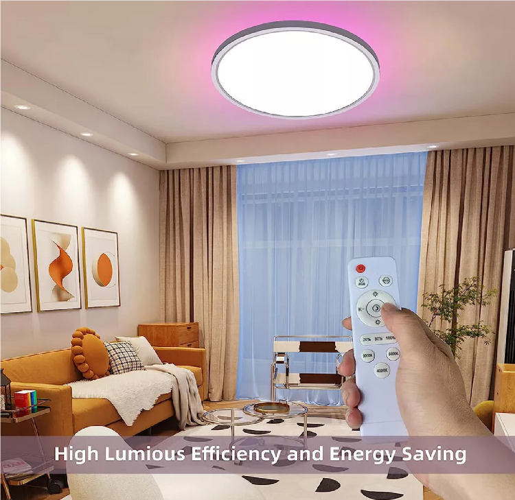 Picture of LED Ceiling Light Round Panel Down Lights Bathroom Kitchen Living Room Wall Lamp