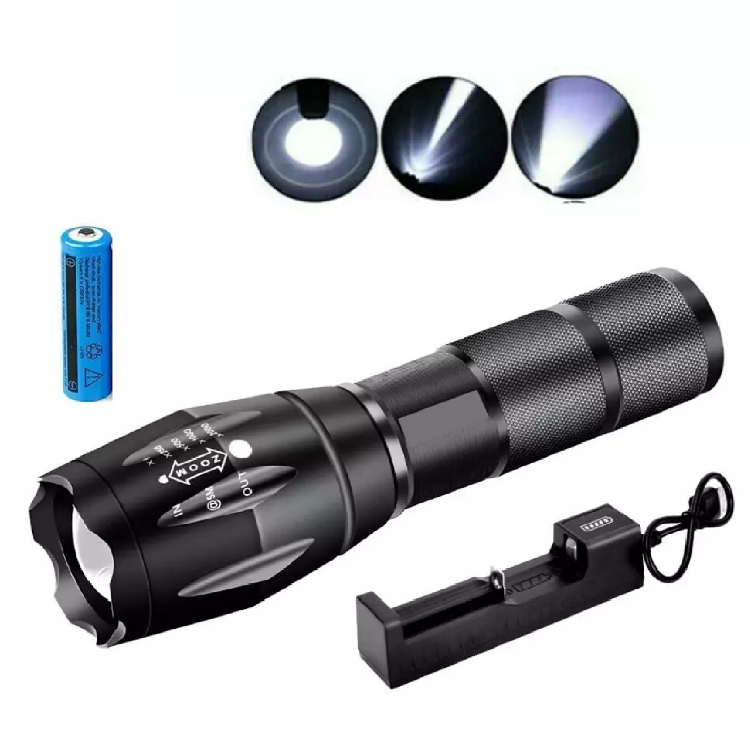 Picture of 2PCS 1200000LM USB Rechargeable LED Flashlight Super Bright Torch Tactical Lamp