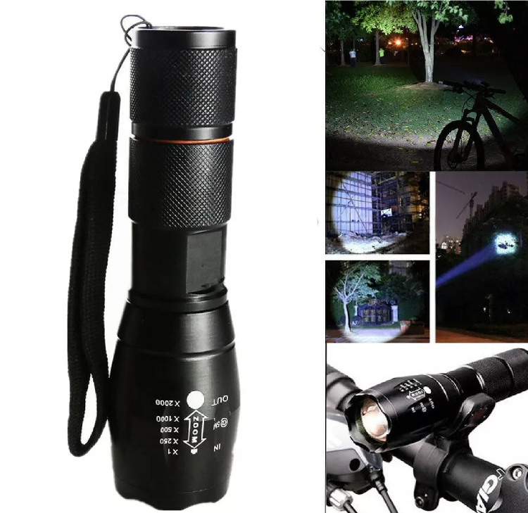 Picture of 2PCS 1200000LM USB Rechargeable LED Flashlight Super Bright Torch Tactical Lamp