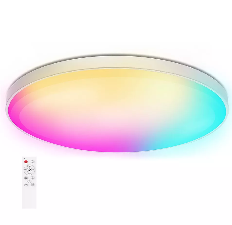 Picture of Smart Modern LED Ceiling Light RGB Dimmable Lamp Bedroom Bluetooth Tuya Remote