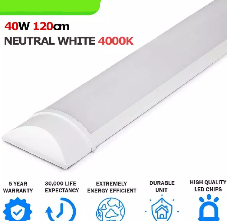 Picture of LED Lights Batten Tube Light Natural White Office Shop Garage Ceiling Lamp