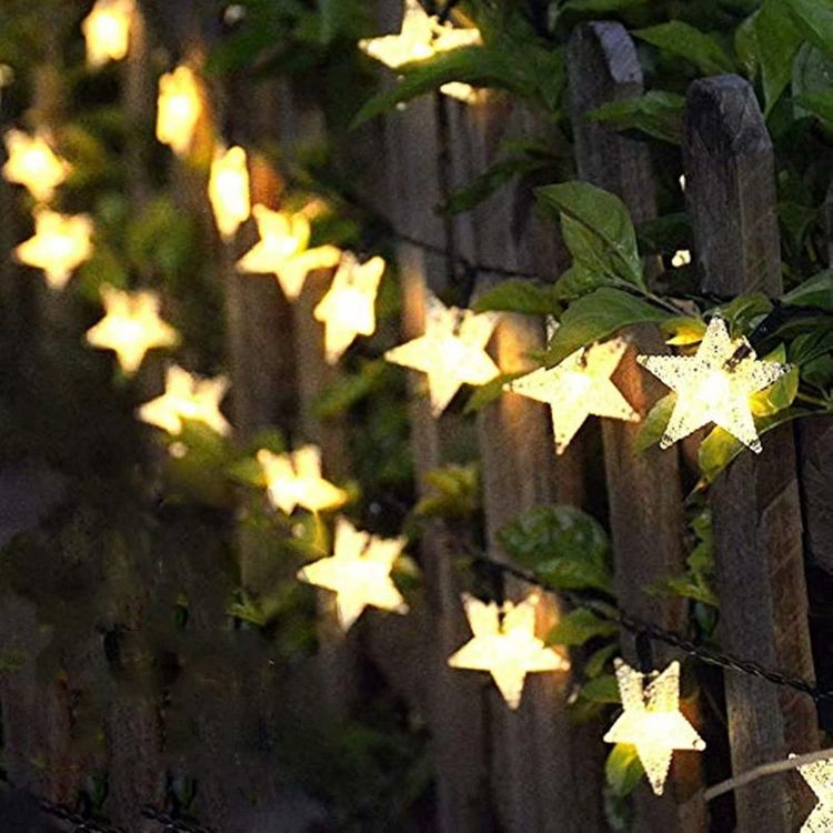 Picture of Solar-Powered 23ft Fairy String Lights – 50 LED Star Waterproof Lights with 8 Modes for Garden, Patio, Yard, Home, Wedding & Party Decor