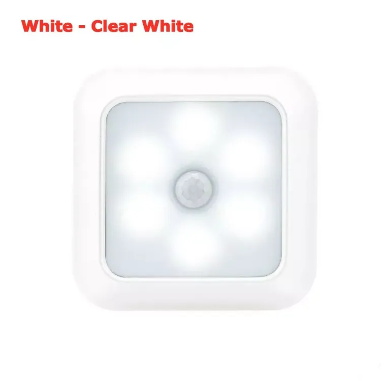 Picture of 6-Pack LED Motion Sensor Lights – Wireless PIR Night Lights, Battery-Powered for Cabinet, Stair, and Closet