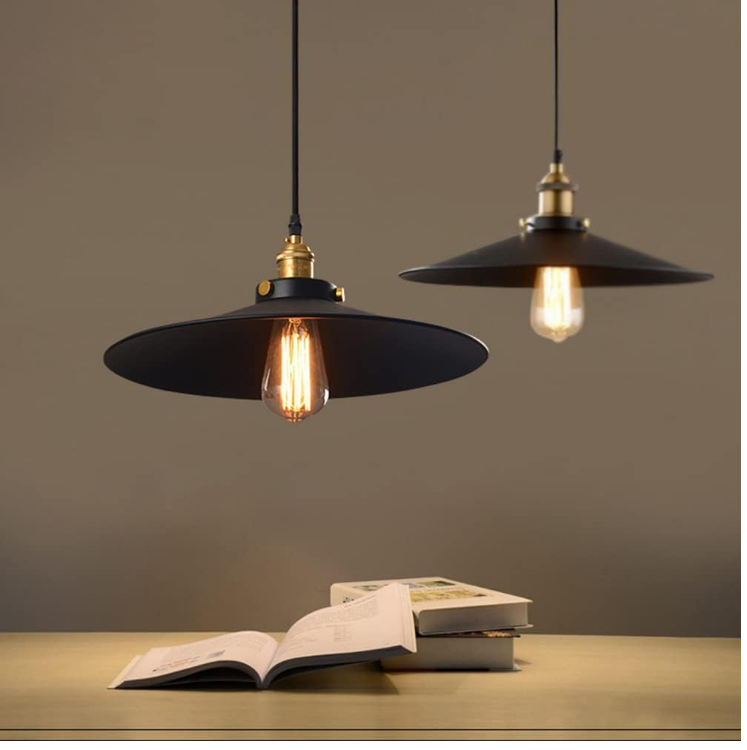 Picture of Vintage Hanging Pendant Light, Industrial Ceiling Lamp for Home, Restaurant, Loft – E27 Bulb Compatible