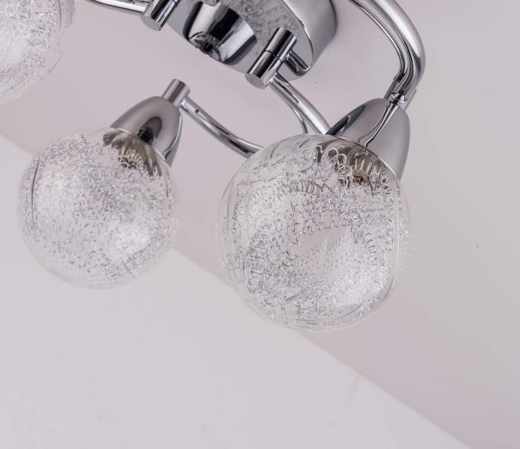 Picture of Stylish 3xG9 LED Semi-Flush Ceiling Light – 12W, Polished Chrome, 4000K Natural White