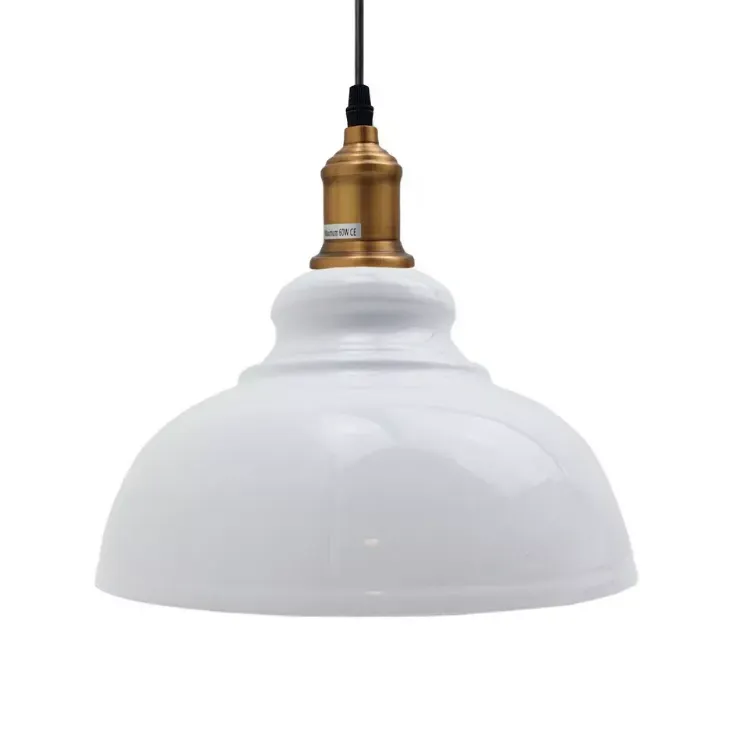 Picture of Vintage Industrial Pendant Light – Metal Lampshade, Hanging Ceiling Light Kit with E27 Socket, Perfect for Kitchen, Dining Room, and Living Room