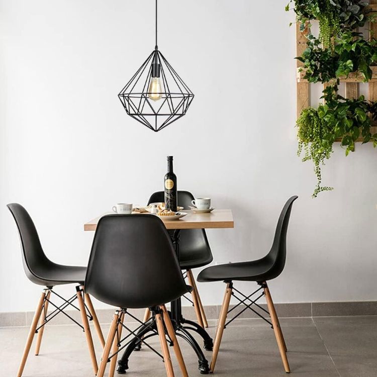 Picture of  Birdcage  Iron Pendant Light – Retro E27 Chandelier for Restaurants, Cafes, and Home Decor