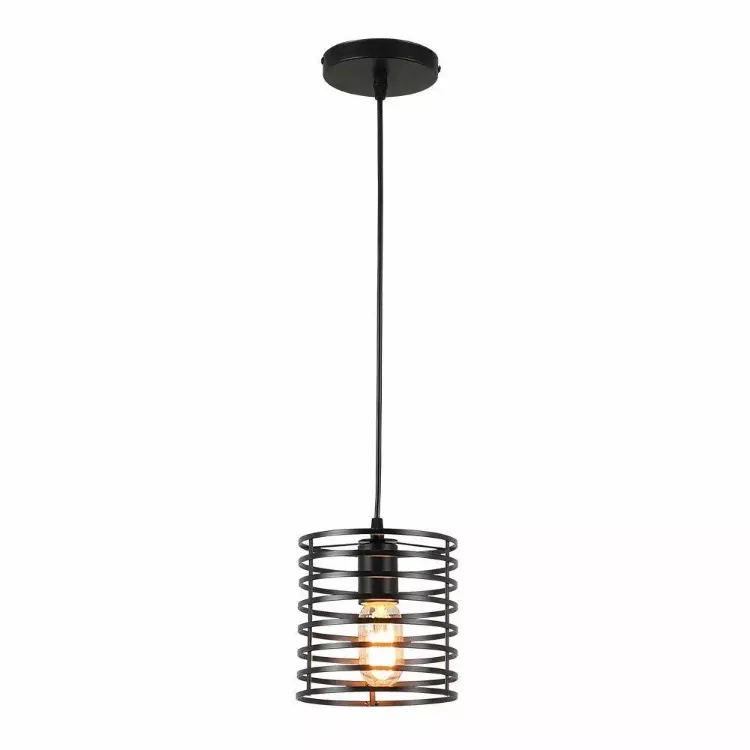 Picture of Vintage Industrial Cage Pendant Light – Retro Metal Shade for Timeless Ambiance